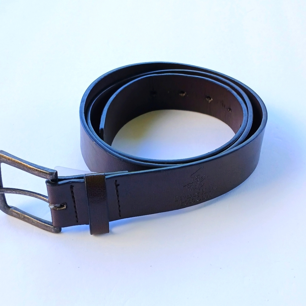 BEVERLY HILLS POLO CLUBLEATHER BELT | Size M/ L | Brown
